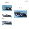 Tuning faruri LED DRL BMW Seria 3 E90 E91 (05-12) cu aspect G - LS400 - Изображение 3