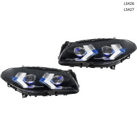 Faruri LED reglabile pentru BMW F10 / F11 (2010–2013) – transformare cu angel eyes și Bi-LED – LS426/7
