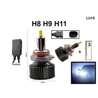 Becuri LED puternice H8 H9 H11 cu ventilator turbo - 72W – LU18 - Sellzone.bg Becuri LED puternice H8 H9 H11 cu ventilator turbo - 72W – LU18