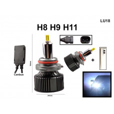 Becuri LED puternice H8 H9 H11 cu ventilator turbo - 72W – LU18 - Sellzone.bg Becuri LED puternice H8 H9 H11 cu ventilator turbo - 72W – LU18