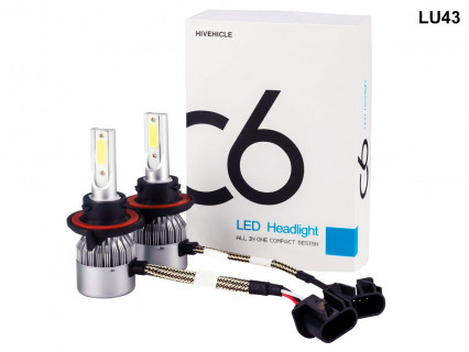 Faruri auto becuri LED H13 9008 seria C6 - LU43 - Sellzone.bg Faruri auto becuri LED H13 9008 seria C6 - LU43