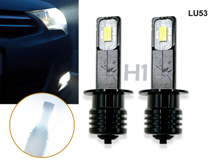 Becuri LED H1 pentru mașină 6000k luminozitate ridicată rezistente la impact- LU53 - Sellzone.bg Becuri LED H1 pentru mașină 6000k luminozitate ridicată rezistente la impact- LU53