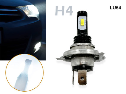 Becuri LED H4 pentru mașină 6000k luminozitate ridicată rezistente la impact - LU54 - Sellzone.bg Becuri LED H4 pentru mașină 6000k luminozitate ridicată rezistente la impact - LU54