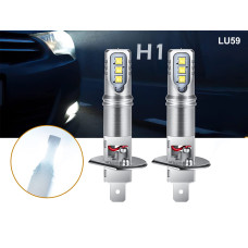 Becuri auto H1 6000K super luminoase 6000LM LED - LU59 - Sellzone.bg Becuri auto H1 6000K super luminoase 6000LM LED - LU59