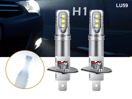 Becuri auto H1 6000K super luminoase 6000LM LED - LU59 - Sellzone.bg Becuri auto H1 6000K super luminoase 6000LM LED - LU59