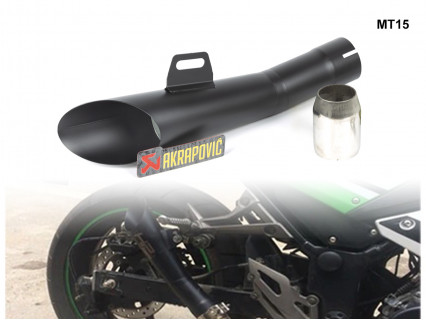 Tobă de eșapament neagră pentru motocicletă Akrapovic - Mt15 - Sellzone.bg Tobă de eșapament neagră pentru motocicletă Akrapovic - Mt15