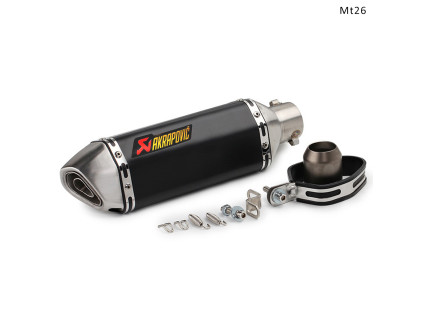 Evacuare AKRAPOVIC, toba sport pentru motocicleta 370 mm, negru gri - Mt26 - Sellzone.bg Evacuare AKRAPOVIC, toba sport pentru motocicleta 370 mm, negru gri - Mt26