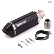 Evacuare AKRAPOVIC, toba sport pentru motocicleta 370 mm, carbon negru - Mt27  - Sellzone.bg Evacuare AKRAPOVIC, toba sport pentru motocicleta 370 mm, carbon negru - Mt27