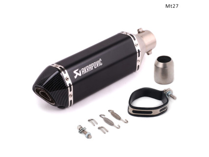 Evacuare AKRAPOVIC, toba sport pentru motocicleta 370 mm, carbon negru - Mt27 - Sellzone.bg Evacuare AKRAPOVIC, toba sport pentru motocicleta 370 mm, carbon negru - Mt27
