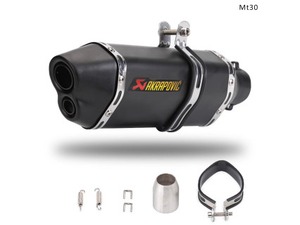 Evacuare AKRAPOVIC, toba sport pentru motocicleta 370mm, negru mat- Mt30 - Sellzone.bg Evacuare AKRAPOVIC, toba sport pentru motocicleta 370mm, negru mat- Mt30