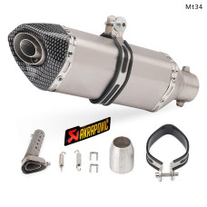 Evacuare AKRAPOVIC, toba sport pentru motocicleta 300 mm, gri carbon - Mt34  - Sellzone.bg Evacuare AKRAPOVIC, toba sport pentru motocicleta 300 mm, gri carbon - Mt34