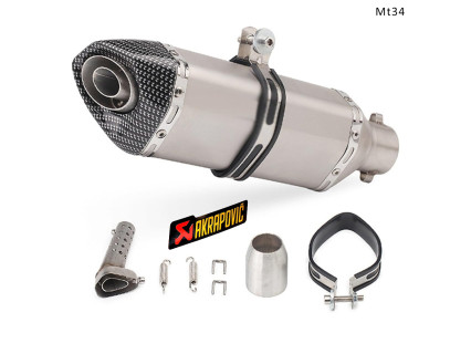 Evacuare AKRAPOVIC, toba sport pentru motocicleta 300 mm, gri carbon - Mt34 - Sellzone.bg Evacuare AKRAPOVIC, toba sport pentru motocicleta 300 mm, gri carbon - Mt34