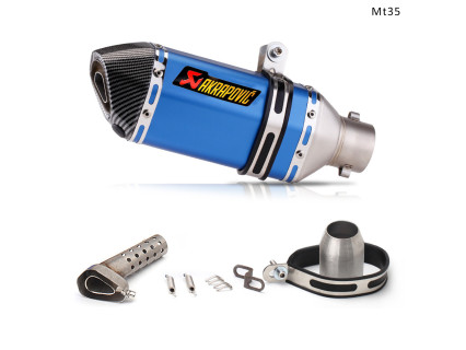 Evacuare AKRAPOVIC, toba sport pentru motocicleta 300mm, albastru carbon - Mt35 - Sellzone.bg Evacuare AKRAPOVIC, toba sport pentru motocicleta 300mm, albastru carbon - Mt35