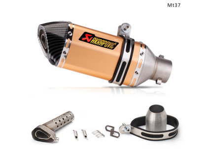 Evacuare AKRAPOVIC, toba sport pentru motocicleta 300 mm, portocaliu carbon - Mt37 - Sellzone.bg Evacuare AKRAPOVIC, toba sport pentru motocicleta 300 mm, portocaliu carbon - Mt37