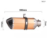 Evacuare AKRAPOVIC, toba sport pentru motocicleta 300 mm, portocaliu carbon - Mt37 - Изображение 2 - Sellzone.bg Evacuare AKRAPOVIC, toba sport pentru motocicleta 300 mm, portocaliu carbon - Mt37 - Изображение 2