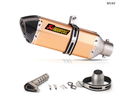 Evacuare AKRAPOVIC, toba sport pentru motocicleta 370 mm, carbon portocaliu - Mt40 - Sellzone.bg Evacuare AKRAPOVIC, toba sport pentru motocicleta 370 mm, carbon portocaliu - Mt40