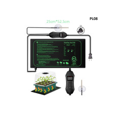 Placa de incalzire pentru plante cu control digital de 25 x 52 cm - PL08 - Sellzone.bg  Placa de incalzire pentru plante cu control digital de 25 x 52 cm - PL08