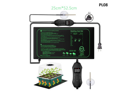 Placa de incalzire pentru plante cu control digital de 25 x 52 cm - PL08 - Sellzone.bg  Placa de incalzire pentru plante cu control digital de 25 x 52 cm - PL08