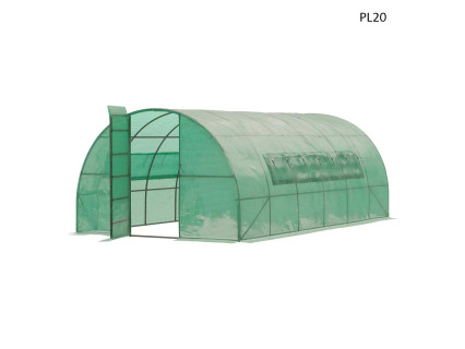 Seră  mare politunnel cu rama metalica 4x3x2m – PL20 - Sellzone.bg Seră  mare politunnel cu rama metalica 4x3x2m – PL20
