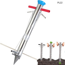 Semănătoare manuală pentru plantarea răsadurilor cu tub metalic și mânere - PL22 - Sellzone.bg Semănătoare manuală pentru plantarea răsadurilor cu tub metalic și mânere - PL22