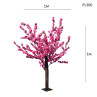 Arbor decorativ artificial roz cireș japonez 100 cm - PL300 - Изображение 1 - Sellzone.bg Arbor decorativ artificial roz cireș japonez 100 cm - PL300 - Изображение 1
