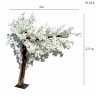 Copac artificial curbat mare cireș japonez alb pentru decorare 2,5 metri - PL313 - Изображение 1 - Sellzone.bg Copac artificial curbat mare cireș japonez alb pentru decorare 2,5 metri - PL313 - Изображение 1