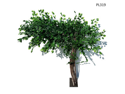 Arbor artificial curbat veșnic verde pentru decor 1,5m - PL319 - Sellzone.bg Arbor artificial curbat veșnic verde pentru decor 1,5m - PL319