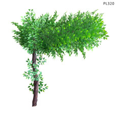 Copac artificial mare curbat Evergreen pentru decor 1,8 m - PL320 - Sellzone.bg Copac artificial mare curbat Evergreen pentru decor 1,8 m - PL320
