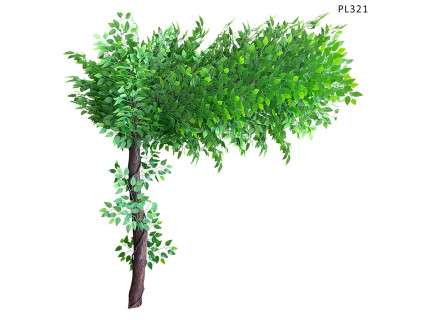 Copac artificial mare curbat Evergreen pentru decor 2m - PL321 - Sellzone.bg Copac artificial mare curbat Evergreen pentru decor 2m - PL321