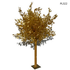 Copac artificial auriu Benjamin pentru decor 1,5m - PL322 - Sellzone.bg Copac artificial auriu Benjamin pentru decor 1,5m - PL322