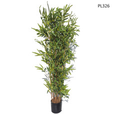Bambus artificial pentru decorare 150cm cu ghiveci - PL326 - Sellzone.bg Bambus artificial pentru decorare 150cm cu ghiveci - PL326