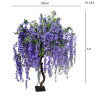 Arborele artificial Wisteria pentru decor 1 m în mov - PL335 - Изображение 1 - Sellzone.bg Arborele artificial Wisteria pentru decor 1 m în mov - PL335 - Изображение 1