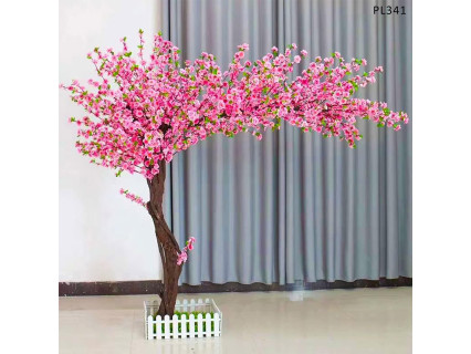 Copac artificial curbat pentru decor roz cireș japonez 1,8 m - PL341 - Sellzone.bg Copac artificial curbat pentru decor roz cireș japonez 1,8 m - PL341