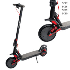 Trotinetă electrică cu suspensie dublă, limitată la 25 km/h, cu LED și Bluetooth – SC27–SC30 - Sellzone.bg Trotinetă electrică cu suspensie dublă, limitată la 25 km/h, cu LED și Bluetooth – SC27–SC30