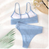 Costum de baie albastru din două piese - W0456-W0458 - Изображение 2 - Sellzone.bg Costum de baie albastru din două piese - W0456-W0458 - Изображение 2