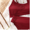 Costume de baie vișiniu din două piese - W0459-W0461 - Изображение 3 - Sellzone.bg Costume de baie vișiniu din două piese - W0459-W0461 - Изображение 3