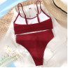 Costume de baie vișiniu din două piese - W0459-W0461 - Изображение 2 - Sellzone.bg Costume de baie vișiniu din două piese - W0459-W0461 - Изображение 2