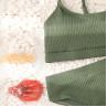 Costum de baie verde măsliniu din două piese - W0465-W0467 - Изображение 3 - Sellzone.bg Costum de baie verde măsliniu din două piese - W0465-W0467 - Изображение 3