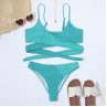 Costum de baie albastru din două piese - W0474-W0476 - Изображение 2 - Sellzone.bg Costum de baie albastru din două piese - W0474-W0476 - Изображение 2