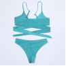 Costum de baie albastru din două piese - W0474-W0476 - Изображение 3 - Sellzone.bg Costum de baie albastru din două piese - W0474-W0476 - Изображение 3
