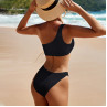 Costum de baie negru dintr-o singură bretea - W0483-W0485 - Изображение 1 - Sellzone.bg Costum de baie negru dintr-o singură bretea - W0483-W0485 - Изображение 1