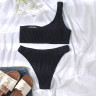 Costum de baie negru dintr-o singură bretea - W0483-W0485 - Изображение 3 - Sellzone.bg Costum de baie negru dintr-o singură bretea - W0483-W0485 - Изображение 3