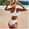 Costum de baie alb dintr-o singura bretea - W0486-W0488 - Изображение 1 - Sellzone.bg Costum de baie alb dintr-o singura bretea - W0486-W0488 - Изображение 1