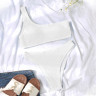 Costum de baie alb dintr-o singura bretea - W0486-W0488 - Изображение 2 - Sellzone.bg Costum de baie alb dintr-o singura bretea - W0486-W0488 - Изображение 2
