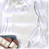 Costum de baie alb dintr-o singura bretea - W0486-W0488 - Изображение 3 - Sellzone.bg Costum de baie alb dintr-o singura bretea - W0486-W0488 - Изображение 3