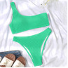 Costum de baie verde cu o bretea - W0492-W0494 - Изображение 1 - Sellzone.bg Costum de baie verde cu o bretea - W0492-W0494 - Изображение 1
