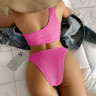 Costum de baie roz cu o bretea - W0501-W0503 - Изображение 2 - Sellzone.bg Costum de baie roz cu o bretea - W0501-W0503 - Изображение 2