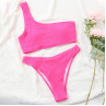 Costum de baie roz cu o bretea - W0501-W0503 - Изображение 3 - Sellzone.bg Costum de baie roz cu o bretea - W0501-W0503 - Изображение 3