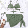 Costum de baie verde din trei piese - W0516-W0518 - Изображение 2 - Sellzone.bg Costum de baie verde din trei piese - W0516-W0518 - Изображение 2