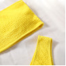 Costum de baie tanga de culoare galbenă fără bretele - W0525-W0527 - Изображение 3 - Sellzone.bg Costum de baie tanga de culoare galbenă fără bretele - W0525-W0527 - Изображение 3
